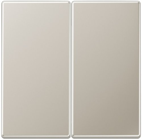 Лицевая панель Jung LS990 metal для 2-кл. выключателя сталь картинка